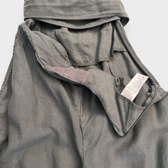 Aritzia Wilfred Brax Jumpsuit 00 Sagesse Linen Blend Wrap Top Sage Green Cutout - Picture 11 of 12